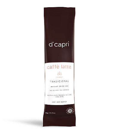 Café Latte - Sticks DiCapri - 100 sachês de 10g