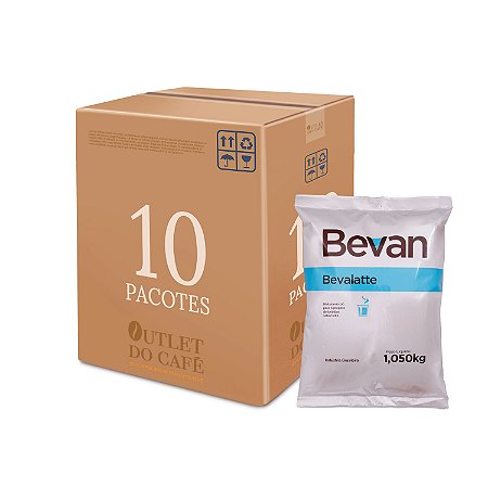 Leite Em Pó Solúvel Bevalatte - Bevan - 1kg - Caixa c/ 10 unid.