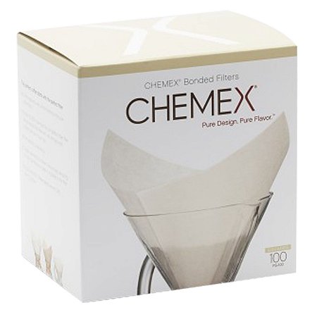 Filtro de papel Chemex Quadrado 100 unidades - para 6-8 xícaras
