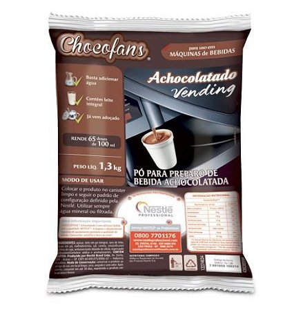 Chocofans Achocolatado Vending - Nestlé -1,3Kg