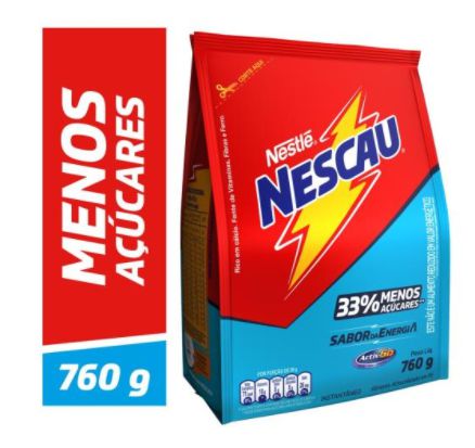 Achocolatado em Pó Nescau 3.0 Nestlé - 33% menos açúcares - 760g