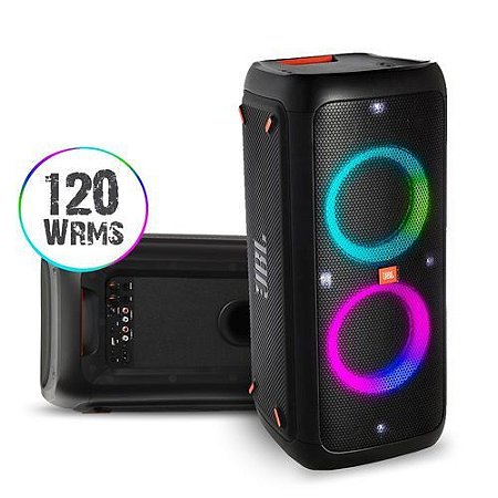 Caixa de som portátil para festas com Bluetooth e efeitos de luzes JBL  PartyBox 300 - Zaca Games