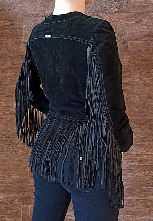 jaqueta de couro colcci feminina