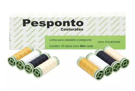 S.O.S Aviamentos - Linha para Costura Pesponto Costuratex 30 metros cada