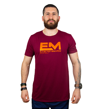 Camiseta EM Masculina Slim Vinho