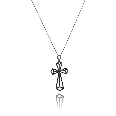 Pingente crucifixo conexo vazado Ref. 85310