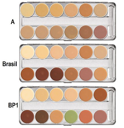 Paleta Dermacolor 12 cores Kryolan