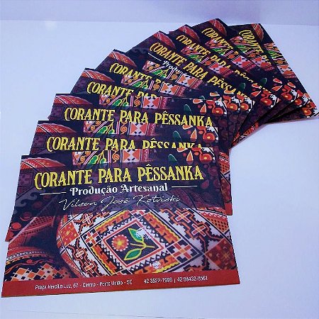 Kit de tintas corantes com 9 cores