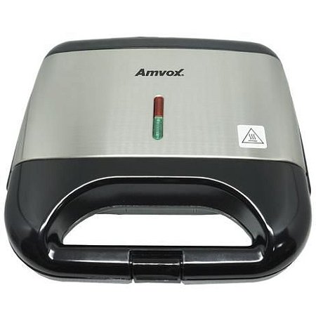 Sanduicheira Grill Amvox Inox Antiaderente Ams500 Black