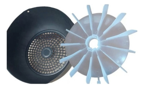 Tampa Defletora 112 P/ Motor Weg 7,5cv + Ventoinha 112 2p