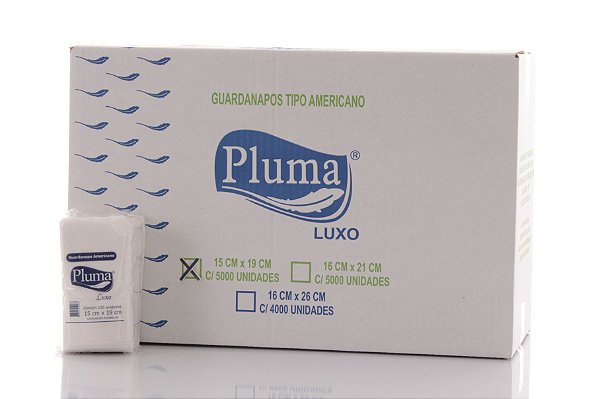 Guardanapo Tipo Americano 16x21cm Pluma 5000 Unidades