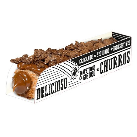Embalagem Caixa Para Churros Gourmet 200 Unidades