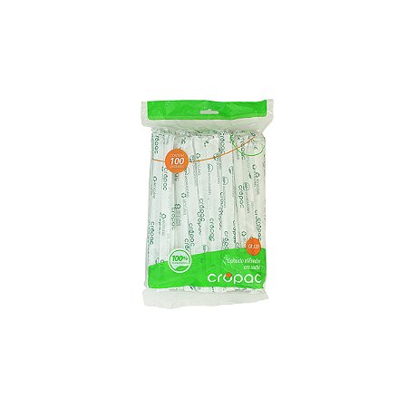 CANUDO MEXEDOR DRINK CRISTAL BIODEGRADAVEL CROPAC 1200 UNIDADES