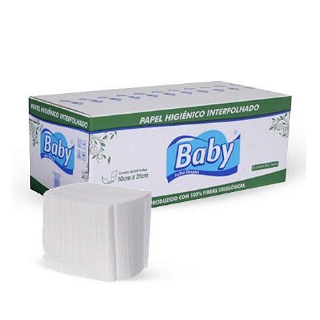 Papel Higienico Interfolhado Cai Cai Folha Simples 10000 Unidades