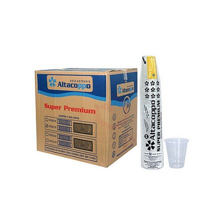 Copo Descartável 500ML PP Cristal Altacoppo 1000 Unidades