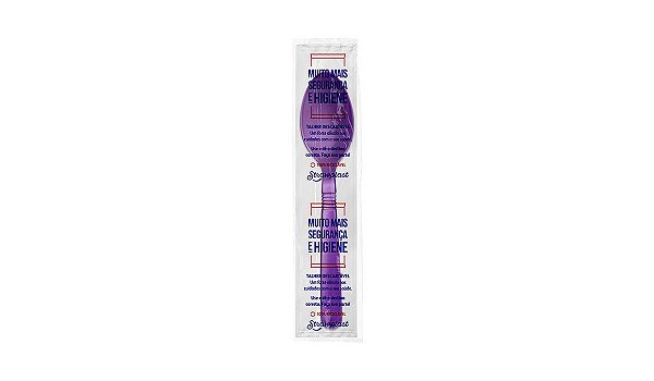 Colher Forte Roxa C/ Guardanapo Embalados 1x1 200 Unidades