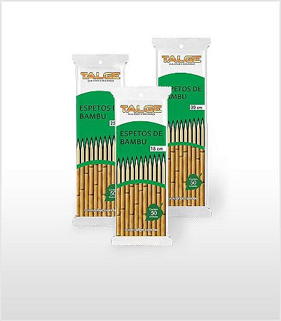 Espeto De Bambu 30cm Talge 1000 Unidades