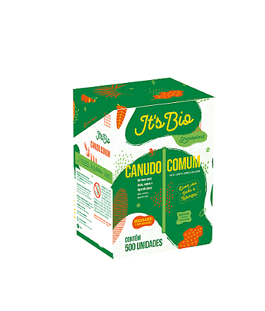 CANUDO BIODEGRADAVEL 19,5CM STRAWPLAST 500 UNIDADES