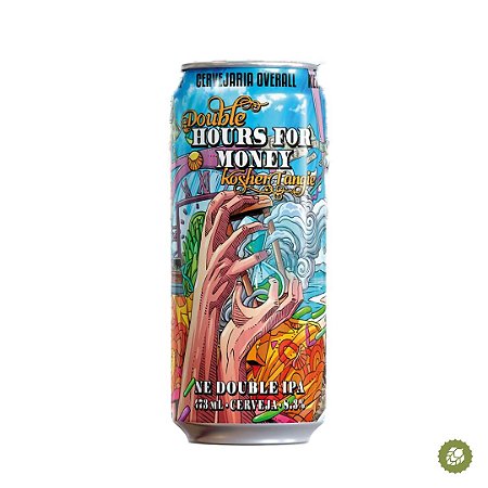 Cerveja Overall Double Hours For Money Kosher Tangie Double New England IPA - Lata 473ml