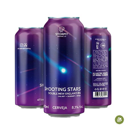 Cerveja Stormy Brewing Shooting Stars Double NEIPA  - Lata 473ml