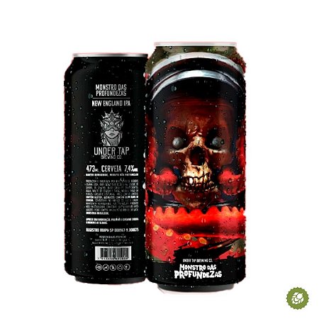 Cerveja Under Tap Brewing Monstro das Profundezas New England IPA - Lata 473ml