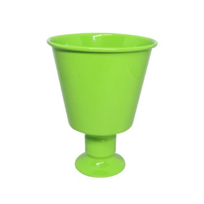 VASO DE METAL CONE VERDE LIMAO