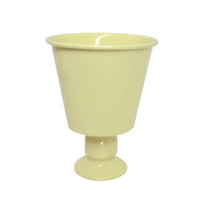 VASO DE METAL CONE AMARELO CANDY