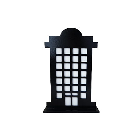 DISPLAY MDF PREDIO REDONDO PRETO