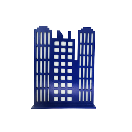 DISPLAY MDF PREDIO TRIPLO AZUL ROYAL