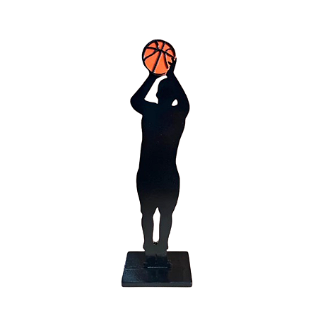 DISPLAY MDF JOGADOR DE BASQUETE ARREMESSO