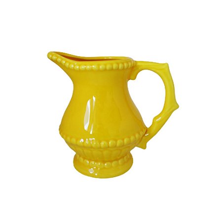 JARRO PORCELANA BOLINHA AMARELO GEMA