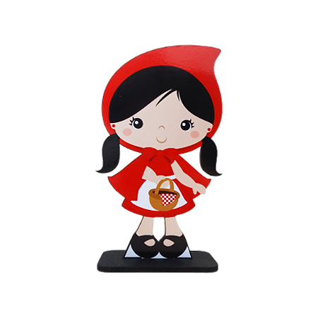 Display Adesivo Decorativo Chapeuzinho Vermelho Totem Placa