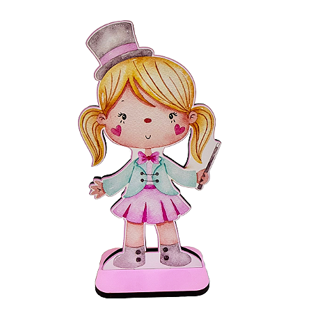 Display Adesivo Decorativo Circo Mágica Placa Totem De Mdf