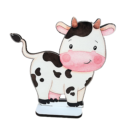 Display Adesivo Fazendinha Vaquinha Decoração Festas MDF