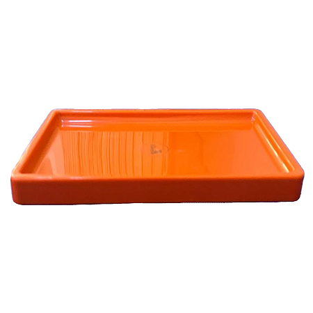 Bandeja Mosaico Retangular Festa Só Boleiras Laranja