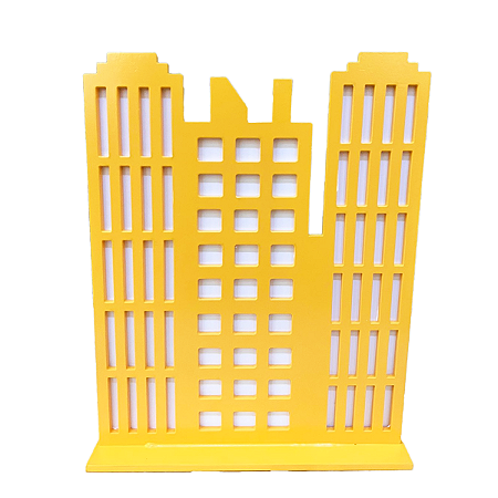 DISPLAY MDF PREDIO TRIPLO AMARELO