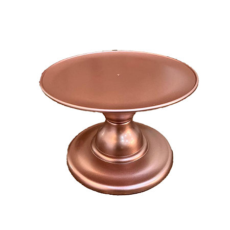 Prato Mosaico Pé Simples Só Boleiras 14,5X22 Rose Gold