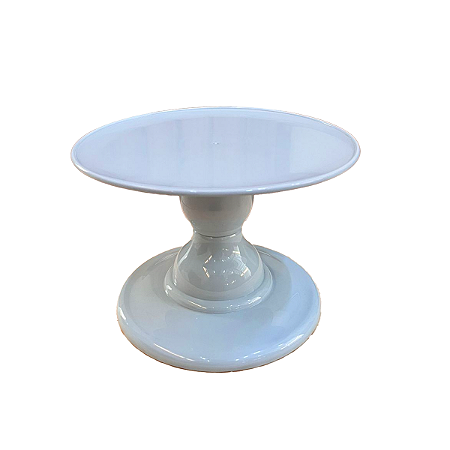 Prato Mosaico Pé Simples Só Boleiras 14,5 Azul Claro Candy