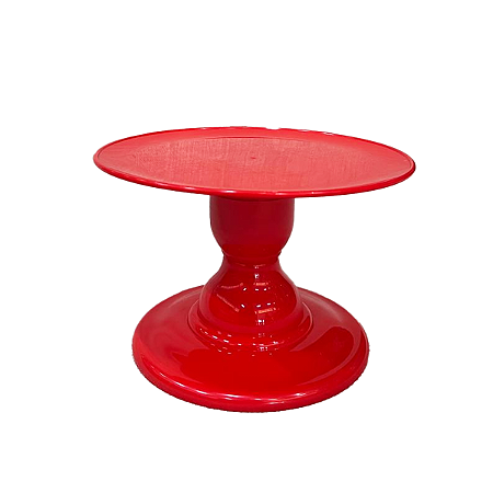 Prato Mosaico Pé Simples Só Boleiras 14,5X22 Vermelho
