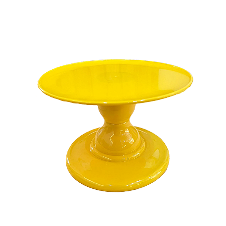 Prato Mosaico Pé Simples Só Boleiras 14,5X22 Amarelo Gema