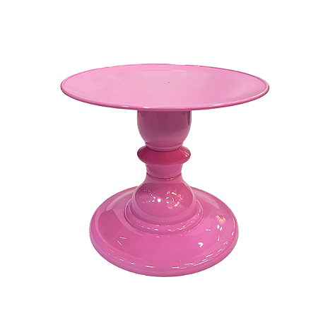 Prato Mosaico Pé Torneado Só Boleiras 16,5X22 Rosa
