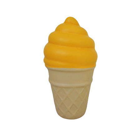 SORVETE CASQUINHA CERAMICA AMARELO