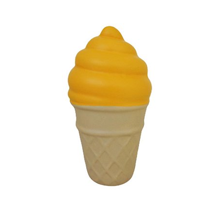 SORVETE CASQUINHA CERAMICA AMARELO
