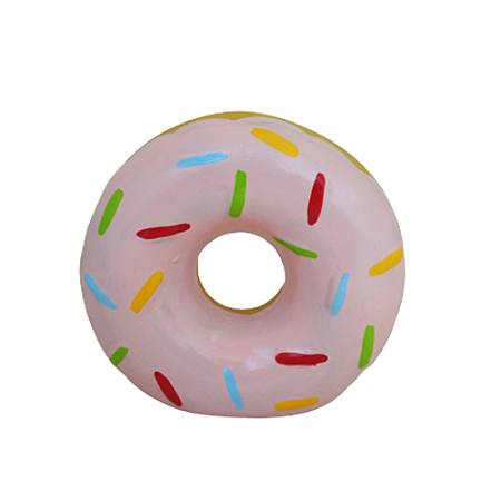 Donuts Rosa Bebê Para Em Pé Cofre Decorativo Cerâmica Festas