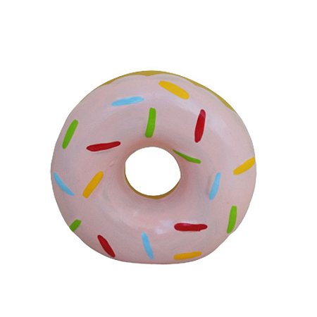 Donuts Rosa Bebê Para Em Pé Cofre Decorativo Cerâmica Festas