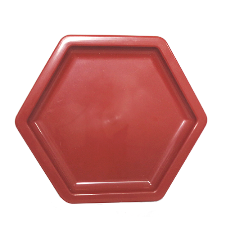 BANDEJA MOSAICO SEXTAVADA GDE 18CM TERRACOTA