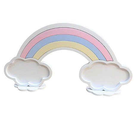 Arco Iris MDF Com Base Candy Color Decoração Mesa Festas