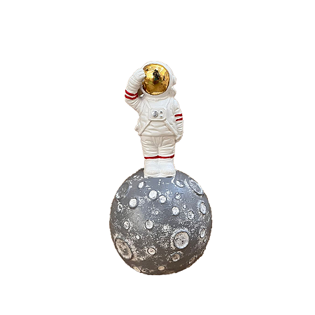Astronauta Na Lua Decorativo Para Festa Temática Espacial