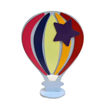 BALAO MDF ESTRELA GRANDE AZUL BEBE