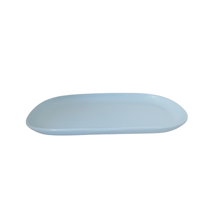 BANDEJA OVAL PORCELANA AZUL BEBE